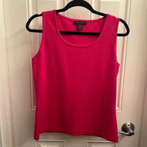 St. John hot pink knit tank